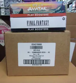 MTG FINAL FANTASY + AVATAR PLAY BOOSTER BOX + BLOOMBURROW COMMANDER SET OF (4) - Image 1