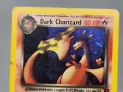 Pokemon Dark Charizard Holo Rare #4/82 Team Rocket HP Swirl sc - Image 3