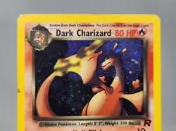 Pokemon Dark Charizard Holo Rare #4/82 Team Rocket HP Swirl sc - Image 4