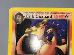 Pokemon Dark Charizard Holo Rare #4/82 Team Rocket HP Swirl sc - Image 5