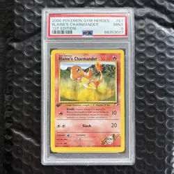 CHARMANDER GYM HEROES (ENGLISH) FIRST EDITION GRADED PSA 9! (POKEMON TCG) - Image 1