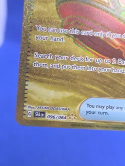 Pokemon S&V Shrouded Fable Earthen Vessel 096/064 Gold Hyper Rare NM - Image 5