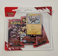 POKEMON Destined Rivals - 3 Pack Blister + Promo Zebstrika - ENG Factory Sealed - Image 1