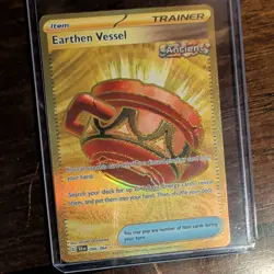 Earthen Vessel 096/064 - Shrouded Fable Hyper Rare Gold Holo Pokemon TCG - Image 1
