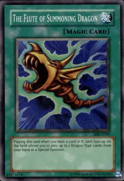 The Flute Of Summoning Dragon - Super Rare SDK-E039 - LP - YuGiOh - Image 1