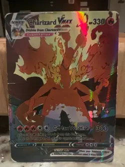Charizard Vmax 2019 pokemon card in good condition with small damages - Image 1