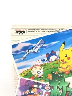 Pokemon Jumbo Card Sticker BNPRESTO Promo Art Board 2000 Pikachu Lugia Mew VG - Image 2