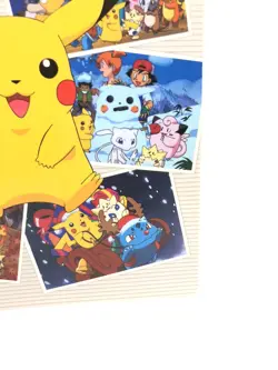 Pokemon Jumbo Card Sticker BNPRESTO Promo Art Board 2000 Pikachu Lugia Mew VG - Image 5