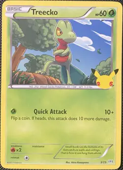 Treecko 003/025 McDonald's 25th Anniversary Regular - Pokemon Card - Image 1
