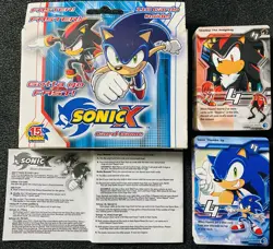 Sonic the Hedgehog Sonic X Card Game Complete 110 Cards + Rule Book Shadow - Image 1