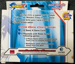 Sonic the Hedgehog Sonic X Card Game Complete 110 Cards + Rule Book Shadow - Image 2