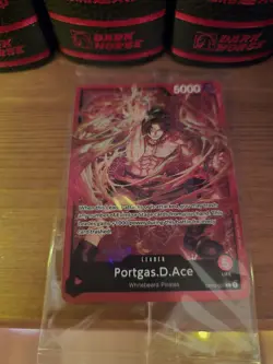 Portgas.D.Ace Championship Parallel PROMO OP03-001 L Sealed One Piece Card!... - Image 1