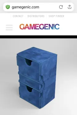 GameGenic Stronghold 200+ XL Convertible Card Gamer Box Storage Or Travel BLUE - Image 2