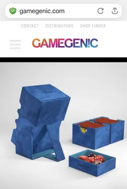 GameGenic Stronghold 200+ XL Convertible Card Gamer Box Storage Or Travel BLUE - Image 3