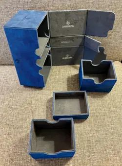 GameGenic Stronghold 200+ XL Convertible Card Gamer Box Storage Or Travel BLUE - Image 5