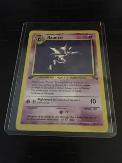 HAUNTER - 1st Edition- 21/62 - Fossil - Rare - Pokemon Card - NM - Image 1