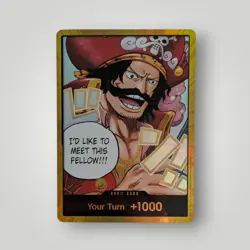 Gol D Roger Gold DON!! Card (Alternate Art) Carrying On His Will OP-13 ENG - Image 1