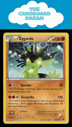 Zygarde XY - Fates Collide #53/124 NON-HOLO Rare Pokemon Card - Image 1