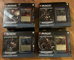 Warhammer 40k, MTG Commander Deck Set of 4, Decks Unopened, English - Image 1
