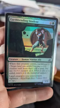 1x Earthbending Student Foil NM - Magic MTG TLA TLE Avatar x1 - Image 1