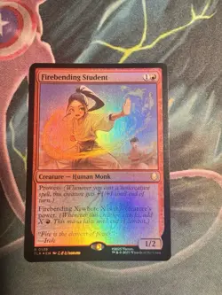 Firebending Student MTG Foil Light Play English - Image 1