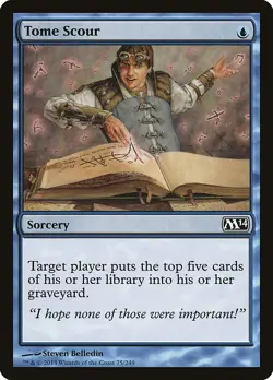 MTG Tome Scour ** Magic 2014 ** English (NM) - Image 1