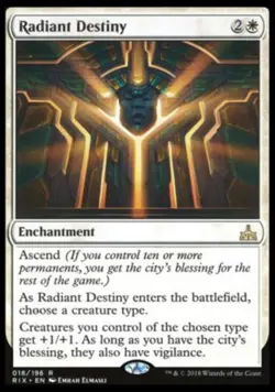 MTG NM Radiant Destiny [Rivals of Ixalan] NM - Image 1