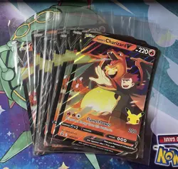 x1 Lance's Charizard V SWSH133 Jumbo Pokemon Pokemon TCG Celebrations Promo BIG - Image 4