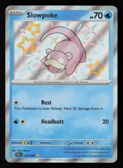 Slowpoke 116/091 SV: Paldean Fates Pokemon TCG NM - Image 1