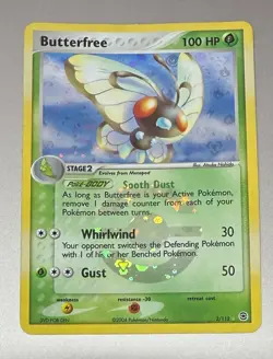 POKEMON TCG BUTTERFREE 2/112 FIRERED AND LEAFGREEN RARE HOLO VLP EXCELLENT - Image 1