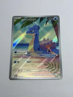 Pokemon TCG Misty's Lapras Destined Rivals 194/182 Illustration Rare - Image 1