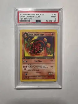 2000 Pokemon Team Rocket 1st Ed. Dark Charmeleon #32 PSA 9 Fresh Grade - Image 1