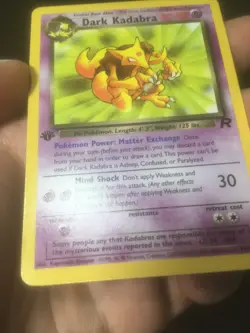 1st Edition Dark Kadabra 39/82 - Team Rocket Pokemon NM - Image 2