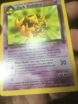 1st Edition Dark Kadabra 39/82 - Team Rocket Pokemon NM - Image 4