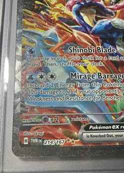 2024 POKEMON GRENINJA EX TWILIGHT MASQUERADE SPECIAL ILLUSTRATION #214/167! MINT - Image 4