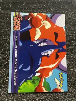 CARTE POKEMON TOPPS SNAP - SCREEN SNAPS! SCARHINO CONTRE MECHA SCARABRUTE NEUF - Image 1