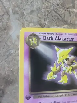 Dark Alakazam 1st Edition No. 18 Non Holo Pokemon Team Rocket NM - Image 2