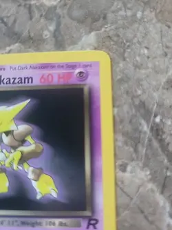 Dark Alakazam 1st Edition No. 18 Non Holo Pokemon Team Rocket NM - Image 3