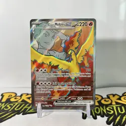 Team Rocket’s Moltres Ex 208/182 - Destined Rivals Pokemon Full Art - NM - Image 1