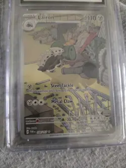 Pokemon Lairon 184/167 Special Illustration Twilight Masquerade Gem Mint CGC 10 - Image 2