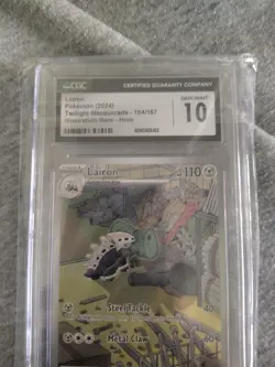 Pokemon Lairon 184/167 Special Illustration Twilight Masquerade Gem Mint CGC 10 - Image 3