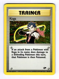 Koga (19) Gym Challenge #019 (2000) Holo LP Pokemon - Image 1
