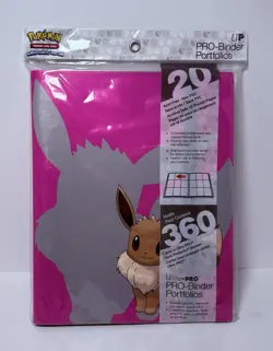 Pokemon Eevee Ultra PRO-Binder Portfolio 20- 18 Pocket Pages Holds 360 - Image 1