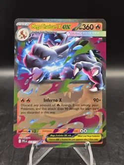 Pokemon TCG Mega Charizard X ex 013/094 Me02: Phantasmal Flames Double Rare NM - Image 3
