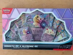 Pokemon TCG: Mimikyu ex & Alcremie ex Premium Collection Box Free Shipping - Image 1