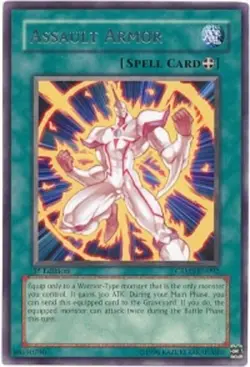 Yugioh! MP Assault Armor - CRMS-EN092 - Rare - 1st Edition Moderately Played, En - Image 1