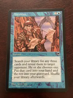MTG Magic The Gathering INTUITION TEMPEST RESERVED LIST! INVEST! $$$! BEAUTY! - Image 1