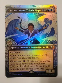 Mtg Avatar The Last Airbender Katara, Water Tribe's Hope Showcase NM Foil - Image 1