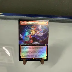 Gogo, Mysterious Mime (Extended Art) #153 FOIL - MTG Final Fantasy Commander FIC - Image 1