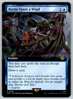 2023 Lord of the Rings Borne Upon a Wind (Borderless) Rare #350 - Image 1